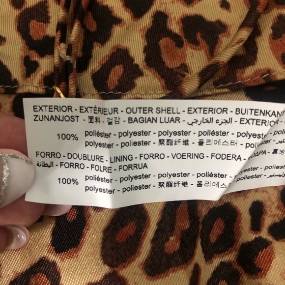 Zara Leopard Pattern Satin Top - Picture 8 of 8